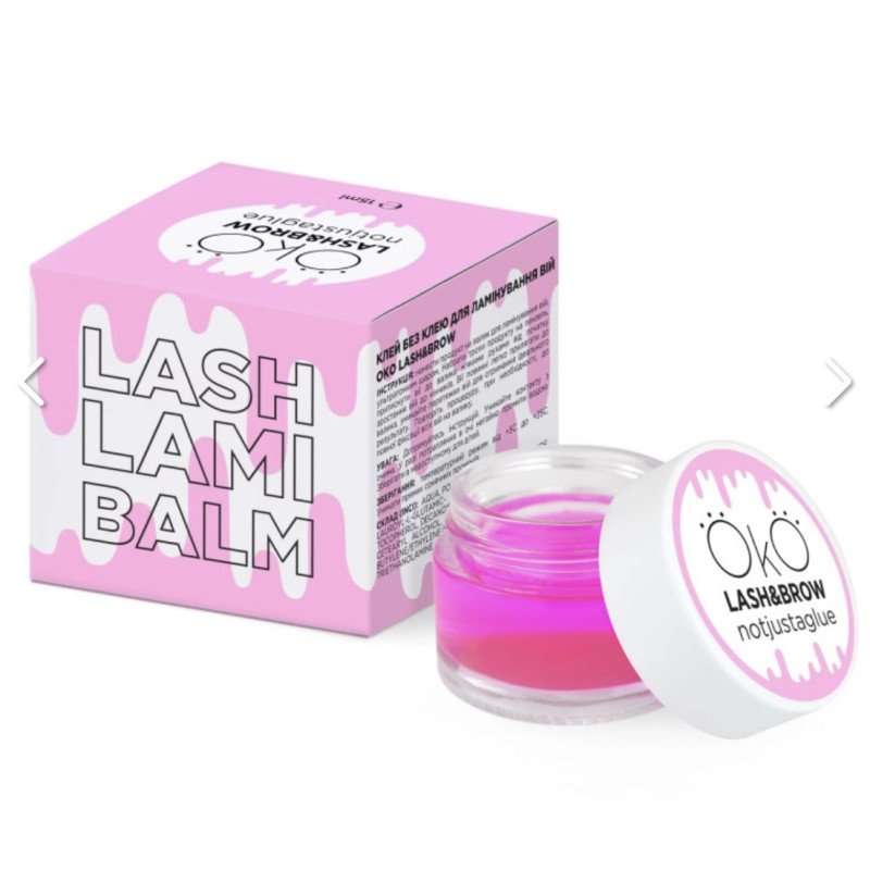 OkO lash lami balm ,geliniai klijai laminavimui OkO lash lami balm ,geliniai klijai laminavimui